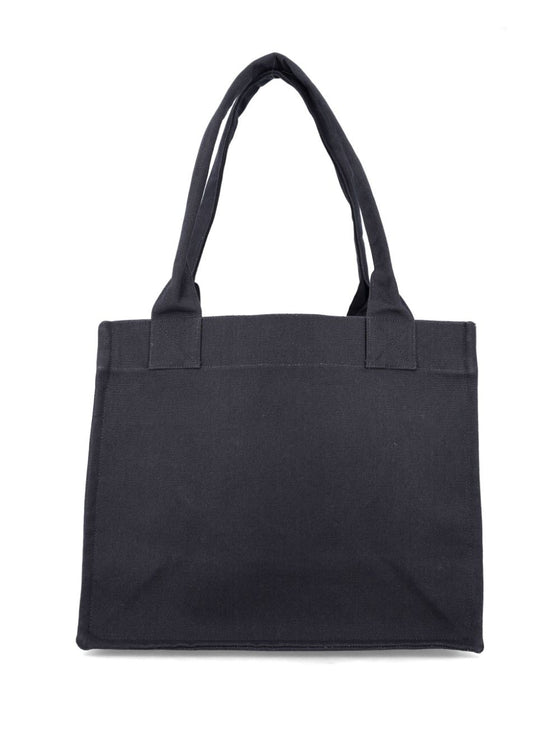 Ganni Large shopper bag with logo