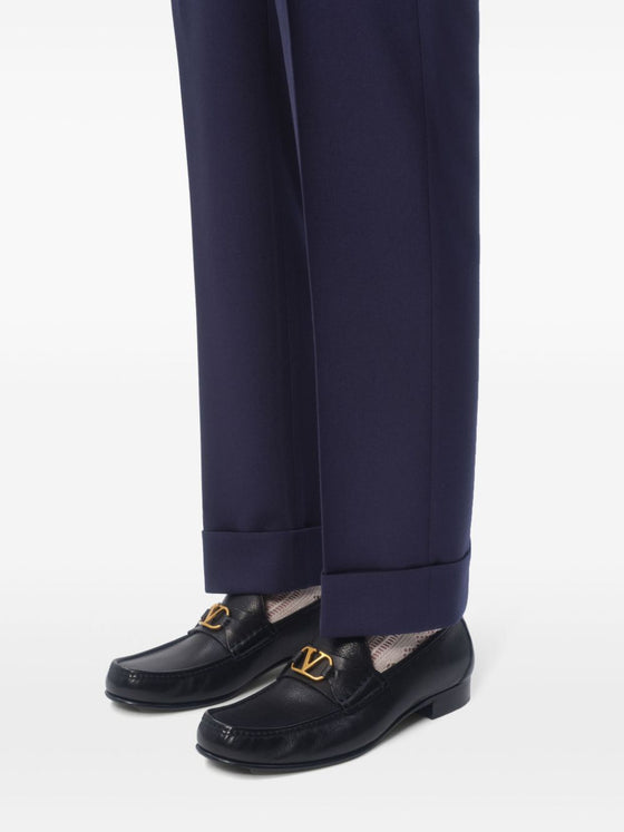 Valentino Garavani Vlogo Signature Moccasin In Buffalo