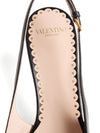 Valentino Garavani Bepointy 45mm Patent Leather and Kid Slingback Pumps