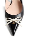 Valentino Garavani Bepointy 45mm Patent Leather and Kid Slingback Pumps