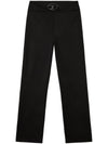 Diesel Oval D logo plaque high-waisted Wool blend trousers