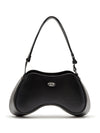 Diesel Play-Semi-gloss leather shoulder bag