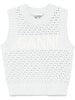 Ganni Openwork cotton vest