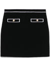 Alice + Olivia Cotton mini skirt