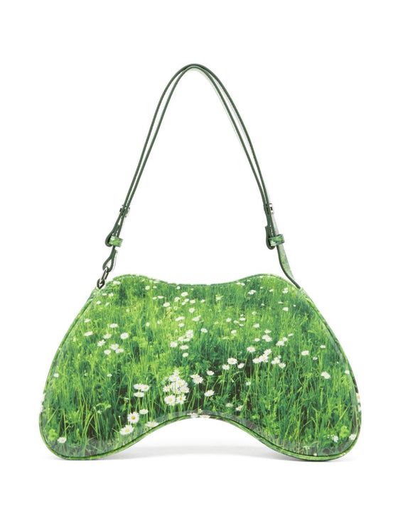 Diesel Play-Glossy shoulder bag with print