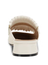 Valentino Garavani Vlogo Signature Calfskin Fringe Sabot Moccasin 25mm