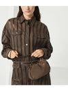 Brunello Cucinelli Mellow mini bucket bag in suede with precious chain