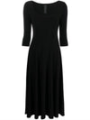 Norma Kamali Flared midi dress