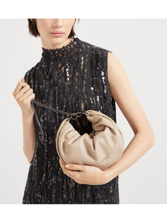 Brunello Cucinelli Monili Shoulder Bag with Chain