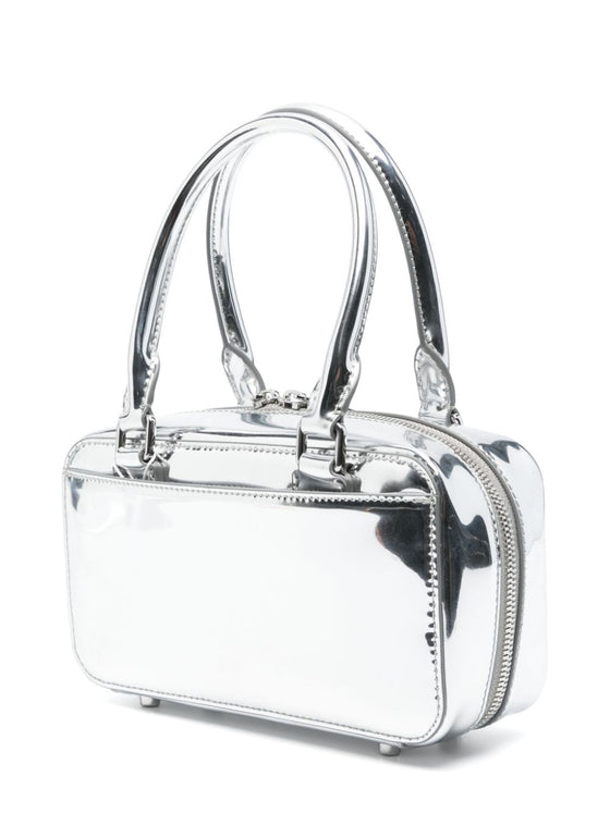 Self-Portrait mini leather tote bag