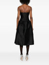 Self-Portrait Contrast Bow Midi Dress