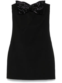  Self-Portrait crepe bandeau mini dress