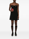Self-Portrait crepe bandeau mini dress