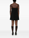 Self-Portrait crepe bandeau mini dress