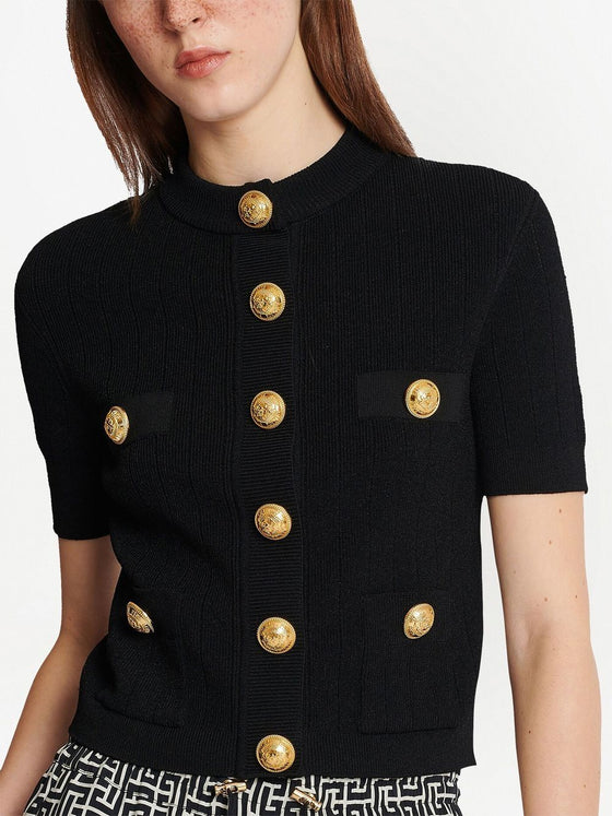 Balmain 4-pocket knitted cardigan