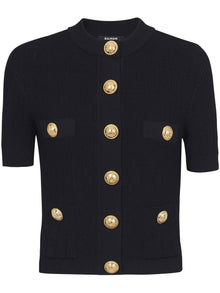  Balmain 4-pocket knitted cardigan