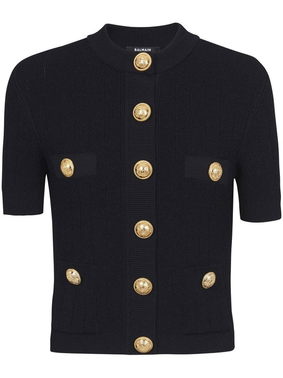 Balmain 4-pocket knitted cardigan