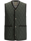 Burberry diamond-quilted sleeveless jacket