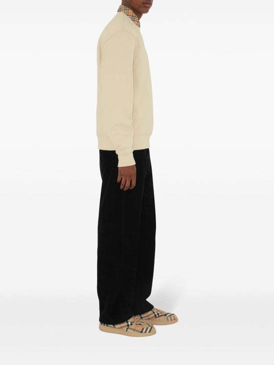 Burberry Cotton sweatshirt with Check label