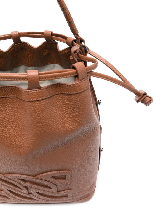 Casadei leather bucket bag