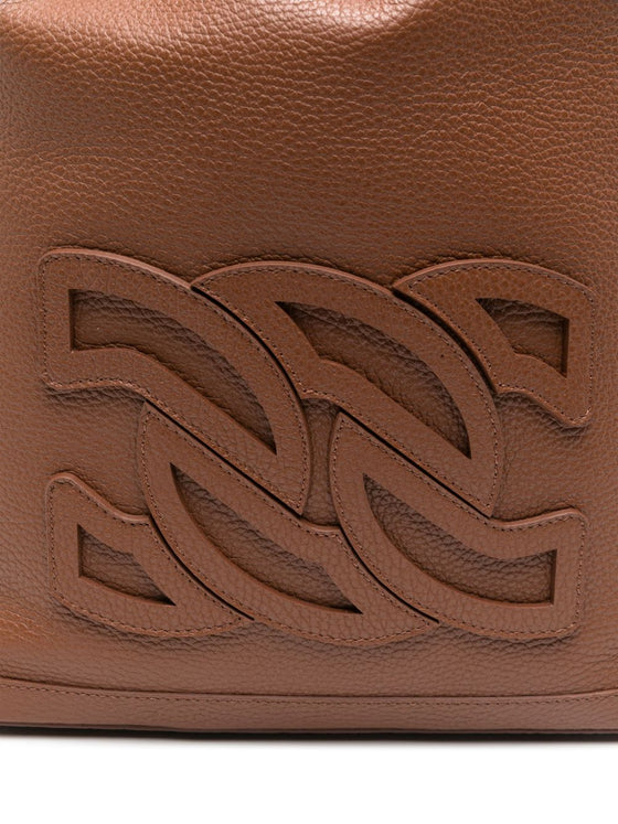 Casadei leather bucket bag
