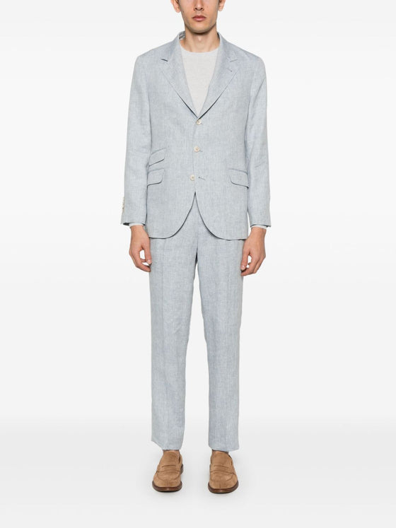 Brunello Cucinelli single-breasted linen suit