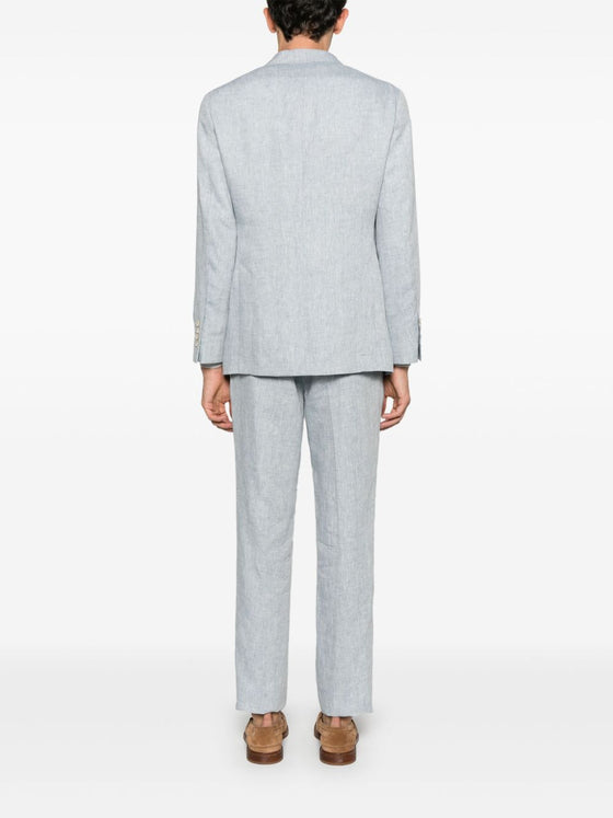 Brunello Cucinelli single-breasted linen suit
