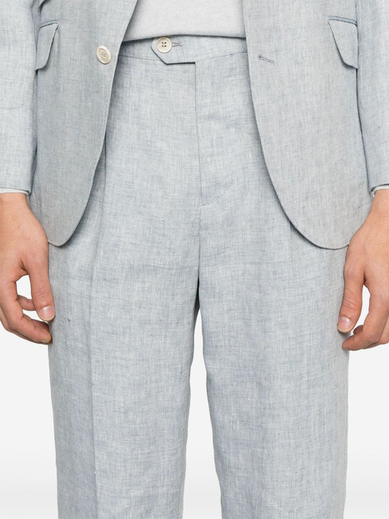 Brunello Cucinelli single-breasted linen suit
