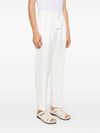Brunello Cucinelli linen blend drawstring trousers