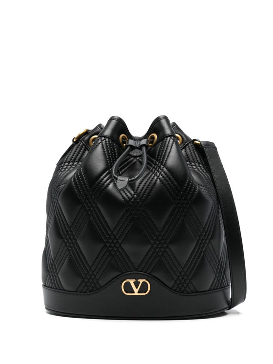 Valentino Garavani Quiltie 67 leather bucket bag