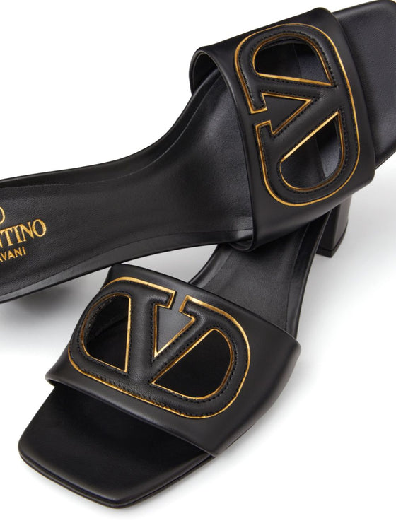 Valentino Garavani 60mm VLogo Signature leather sandals