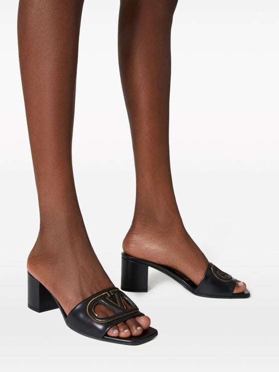 Valentino Garavani 60mm VLogo Signature leather sandals