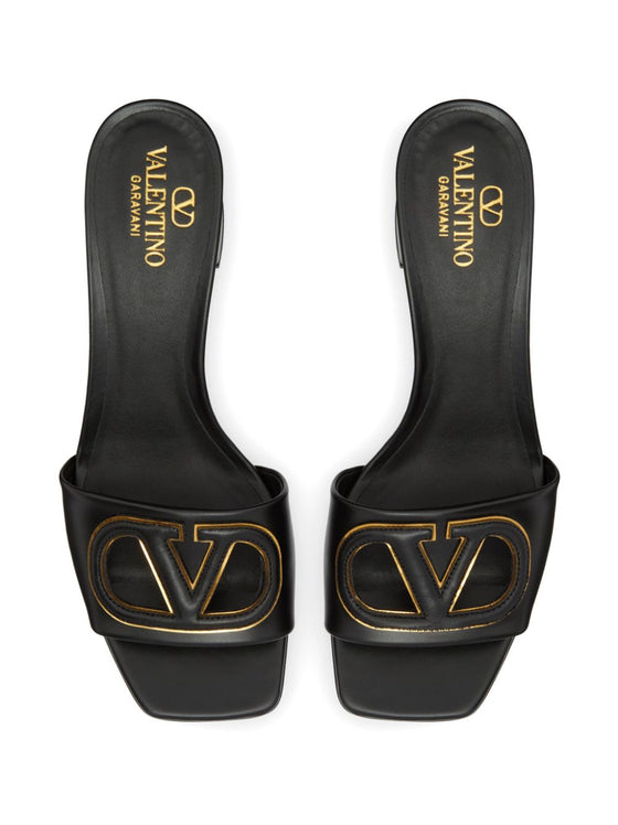 Valentino Garavani 60mm VLogo Signature leather sandals