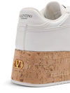 Valentino Garavani Freedots XL Sneaker in Calfskin and Cork