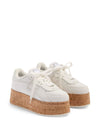 Valentino Garavani Freedots XL Sneaker in Calfskin and Cork