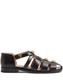  Valentino Garavani Vlogo Signature Fisherman Sandal In 20mm Calfskin