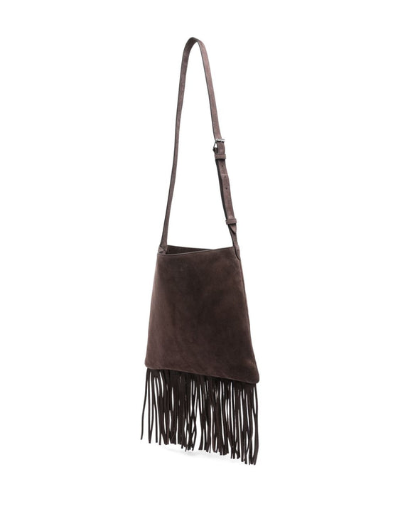 Valentino Garavani Nellcote suede leather shoudler bag