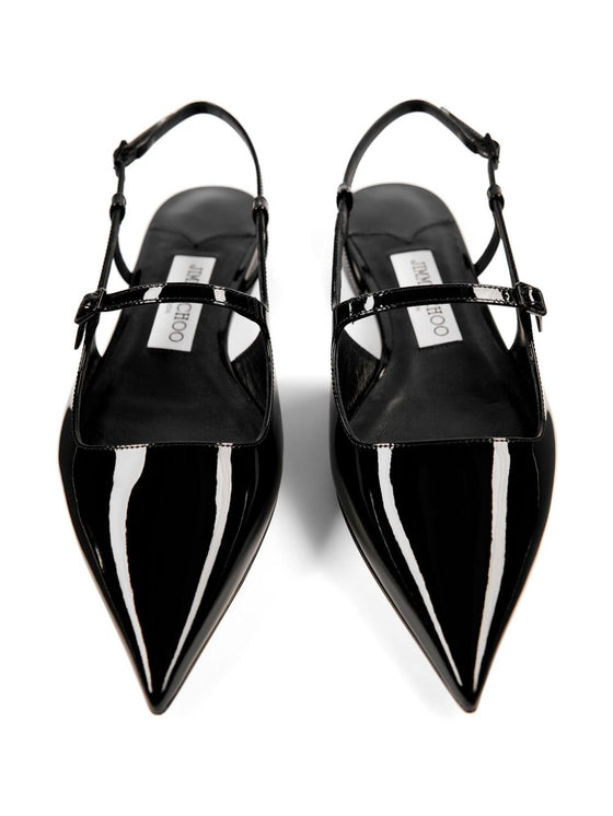 Jimmy Choo Didi Flat Patent Leather Low Shoes