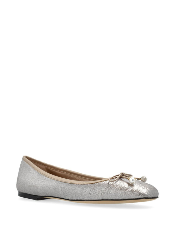 Jimmy Choo Elme Flat with Pearl embellishment