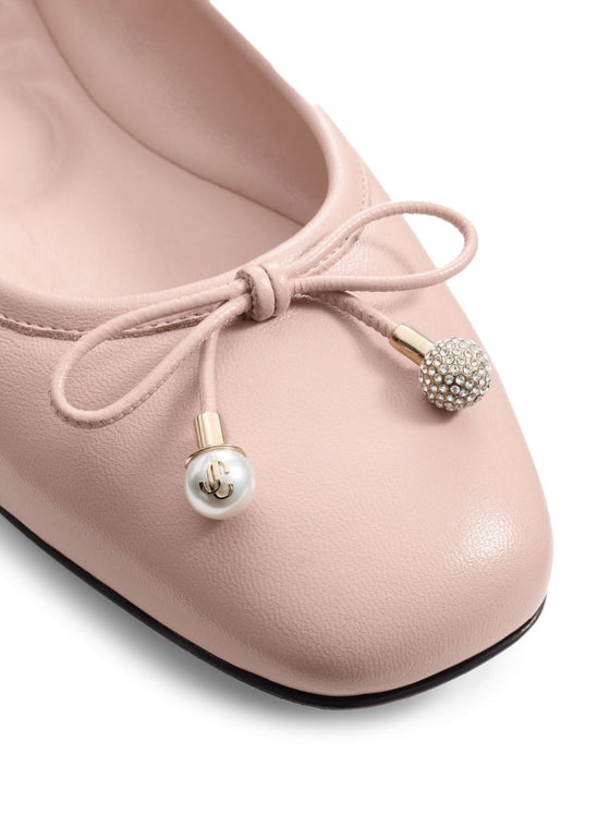 Jimmy Choo Elme Flat with Pearl embellishment