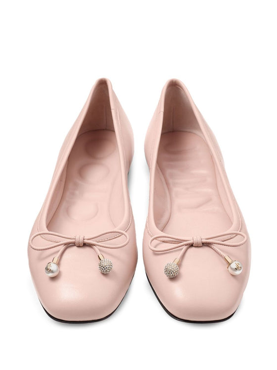 Jimmy Choo Elme Flat with Pearl embellishment
