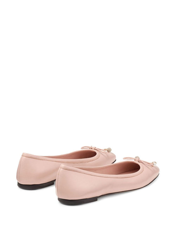 Jimmy Choo Elme Flat with Pearl embellishment