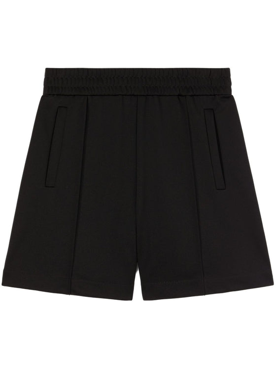 Palm Angels curved logo track shorts