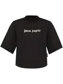  Palm Angels crop T-shirt with logo