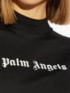 Palm Angels crop T-shirt with logo