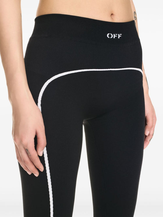 Off White Trousers Black