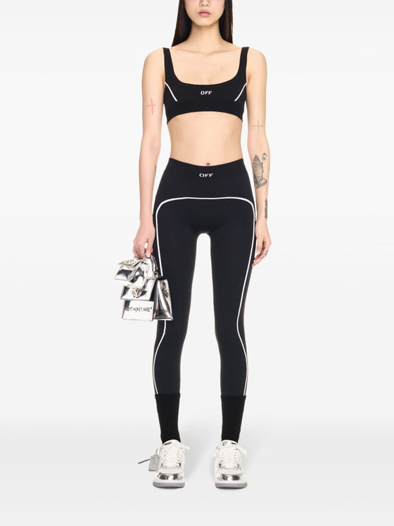 Off White Trousers Black