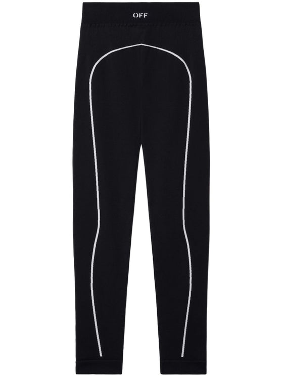 Off White Trousers Black