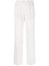 Alberto Biani White Cady Elasticated Trousers