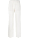 Alberto Biani White Cady Elasticated Trousers